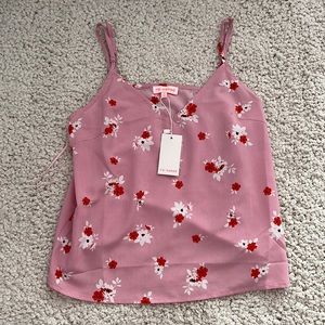Renamed Pink Floral Tank Top Shirt